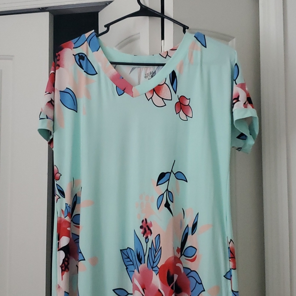 Tickled Teal Maxi Dress